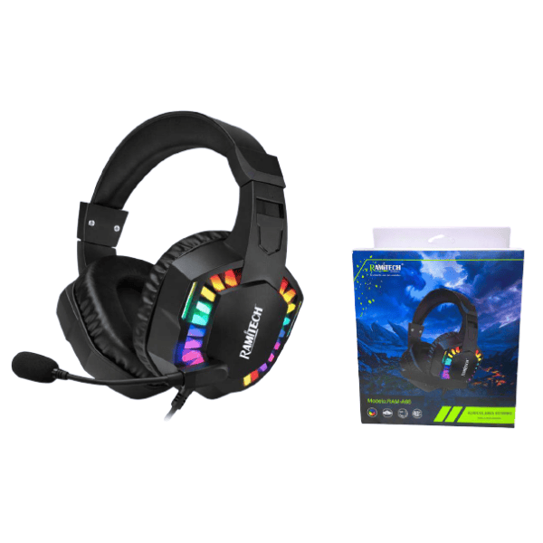 Diadema Gamer Rgb Negra Compatible Ps4 Para Videos Juegos Pc Negro RAM-A66 - Imagen 4
