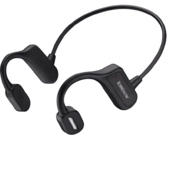 Audifonos De Conduccion Osea Con Bluetooth 12 Horas Negro RAM-W81 - Imagen 3